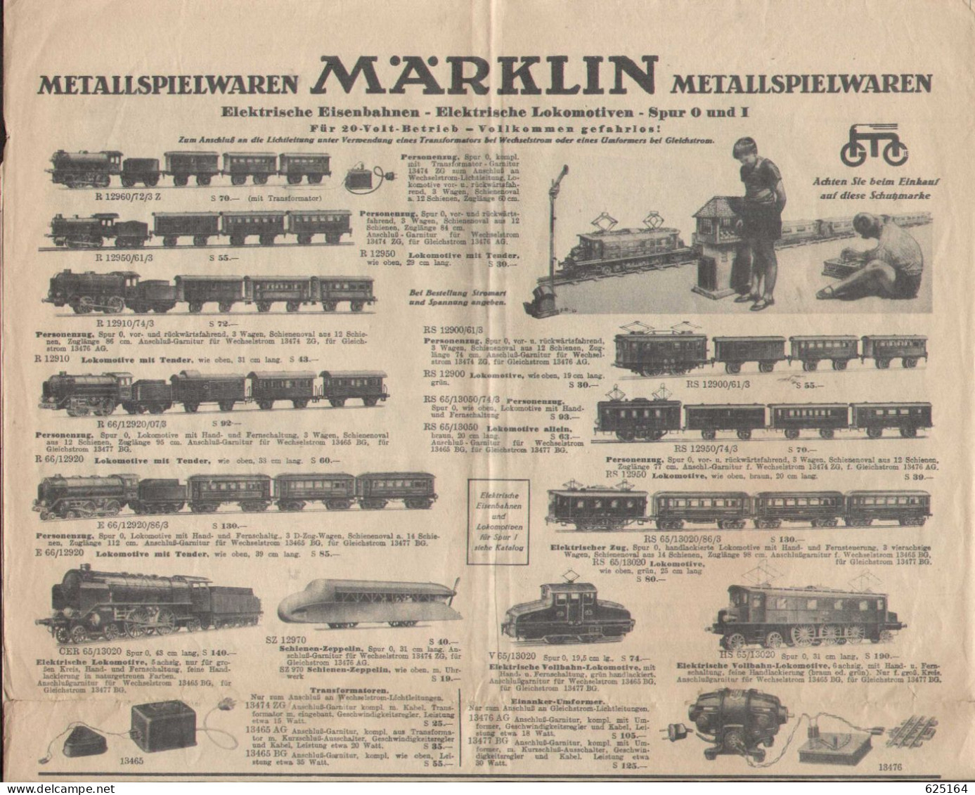 Catalogue MÄRKLIN 1931 Spur 0 Und 1 - Metalspielwaren Spielwarenhaus Wien - Tedesco