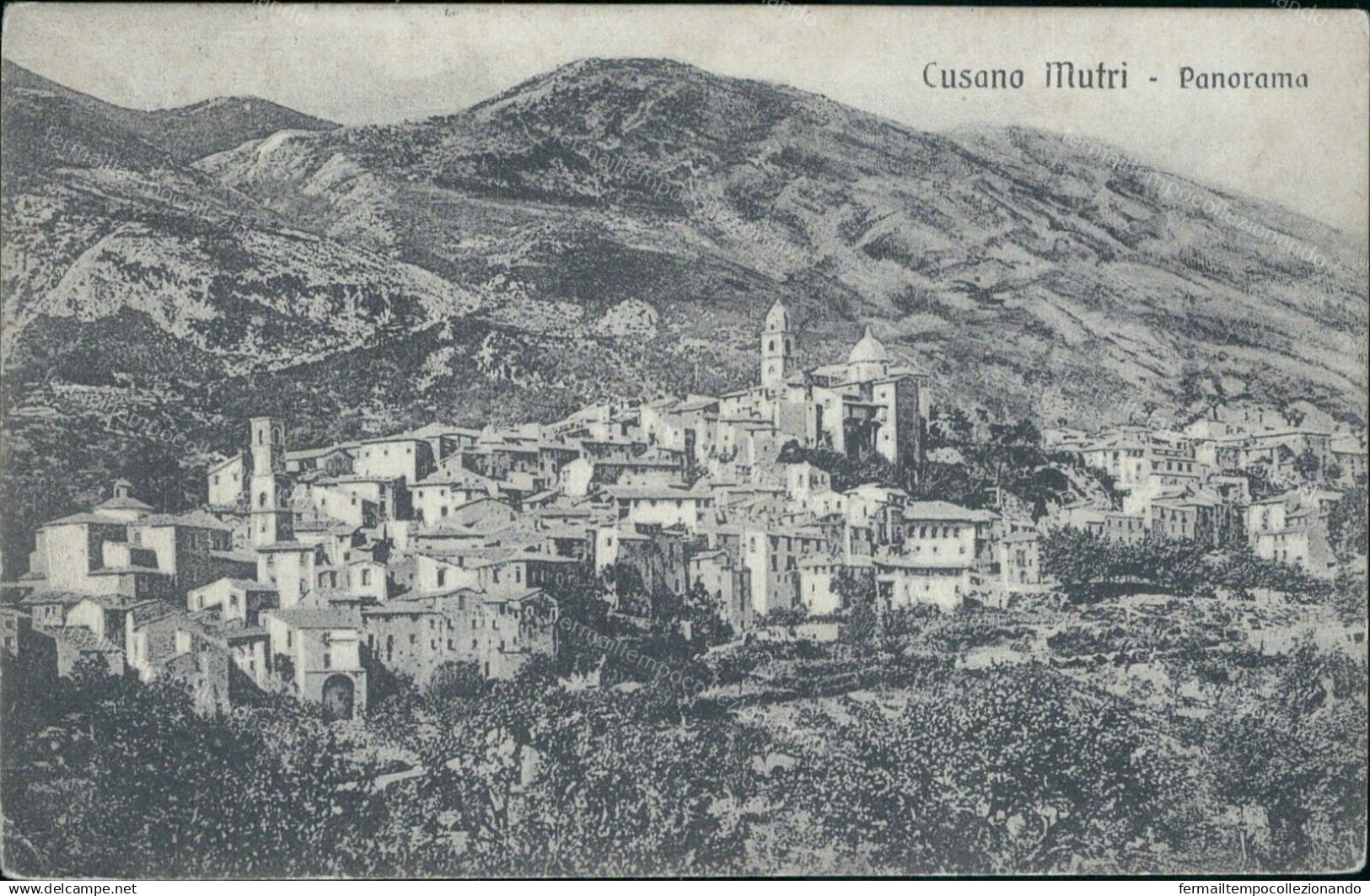 V777 Cartolina Cusano Mutri Panorama Provincia Di Benevento Campania - Benevento