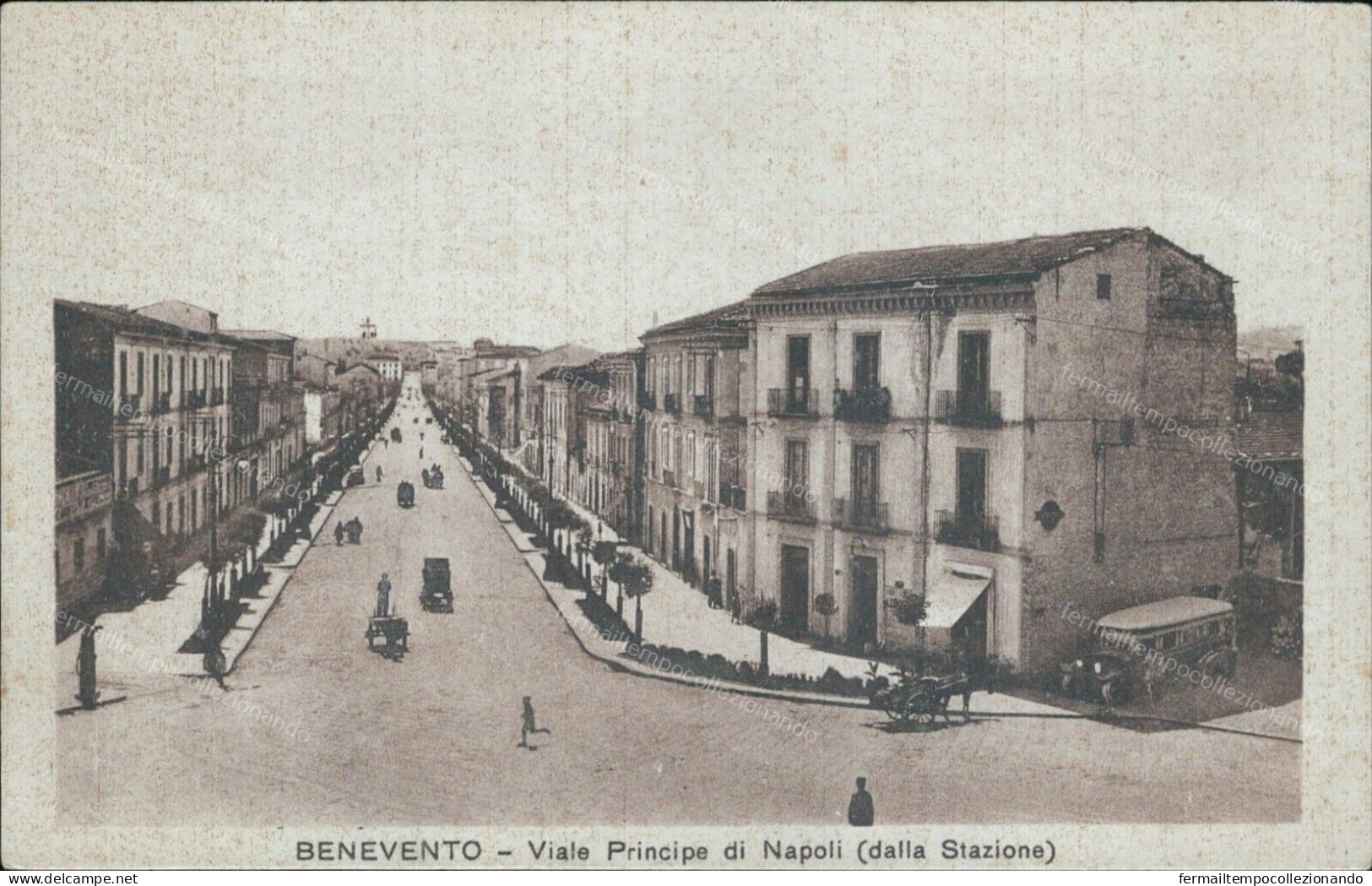 V786 Cartolina Benevento Citta' Viale Principe Di Napoli Dalla Stazione - Benevento