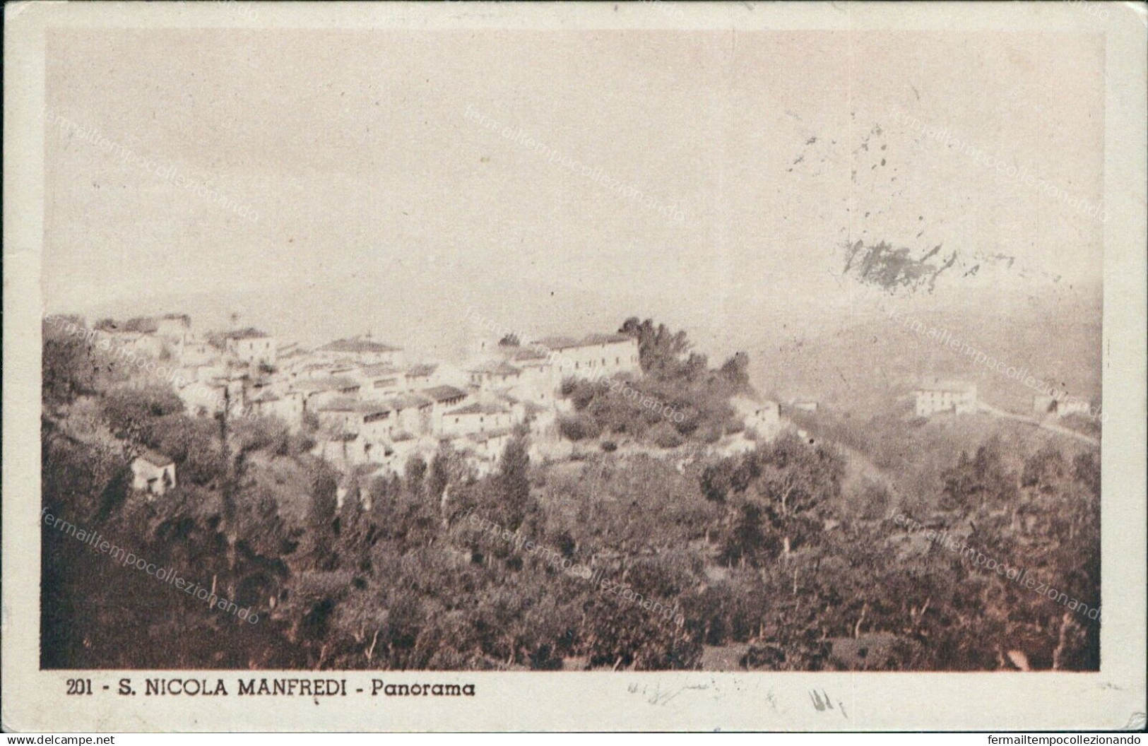 V793 Cartolina S.nicola Manfredi Panorama Provincia Di Benevento Campania - Benevento