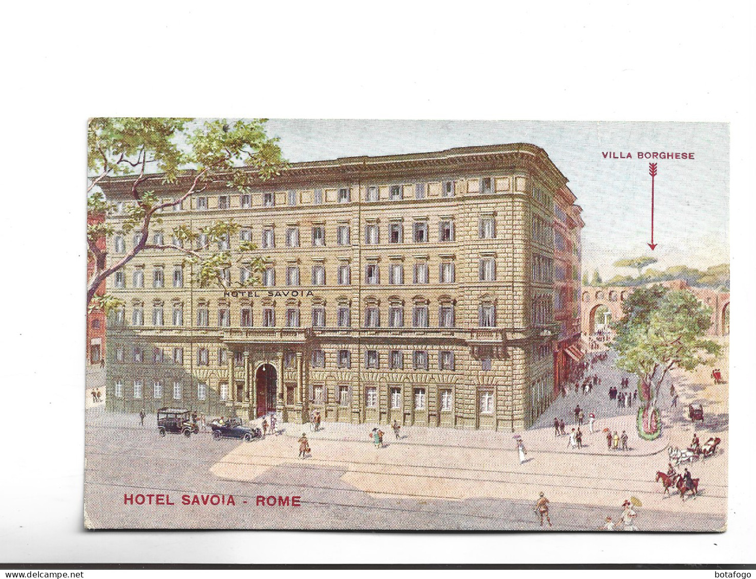 CPA ILLUSTREE HOTEL SAVOIA , ROME - Bars, Hotels & Restaurants