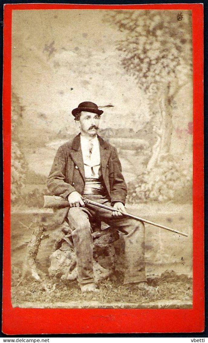 CDV Foto, Jäger / Vadász / Hunter - Anonymous Persons