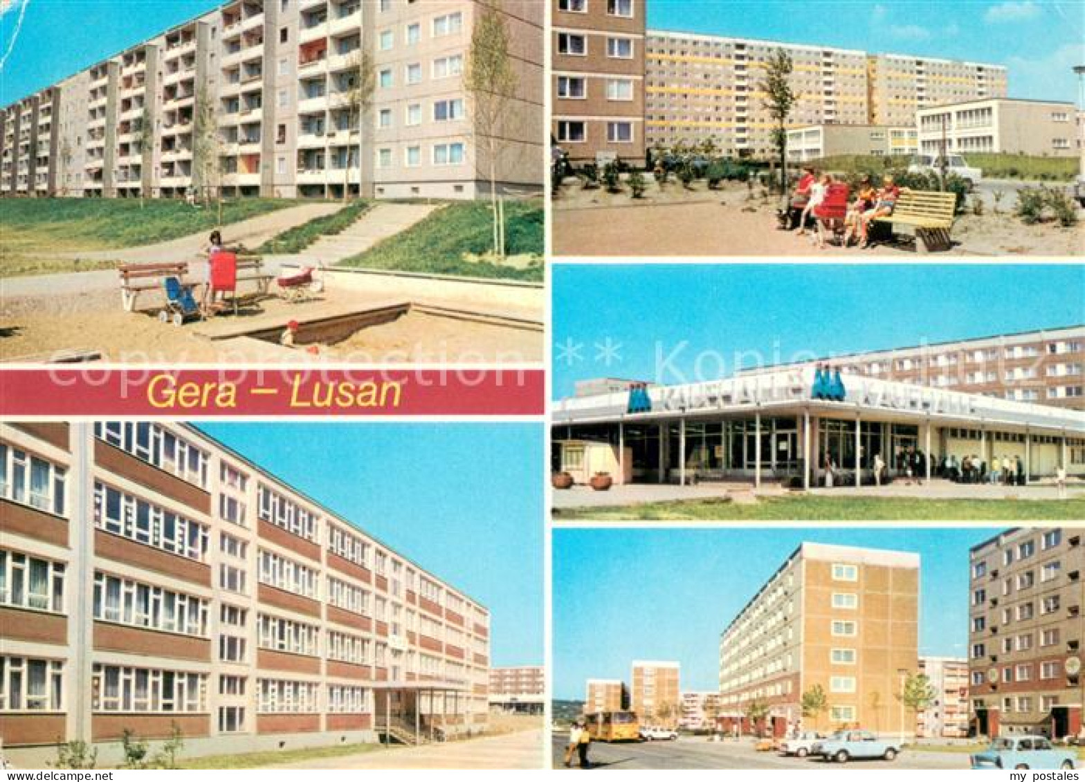 73655149 Lusan Gera Neubaugebiete Plattenbauten Birkenstrasse Hans Beimler Obers - Gera