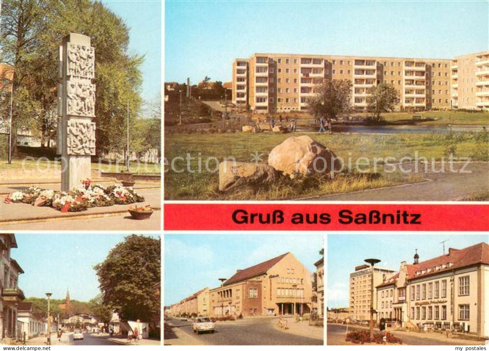 73655146 Sassnitz Ostseebad Ruegen Stele Neustadt Ruegener Ring Karl Marx Strass - Sassnitz