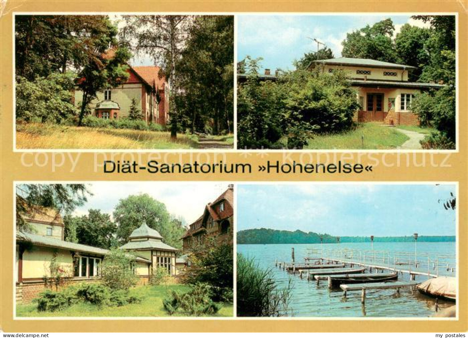 73655128 Rheinsberg Diaet Sanatorium Hohenelse Wandelgang Bootssteg Am Rheinsber - Zechlinerhütte