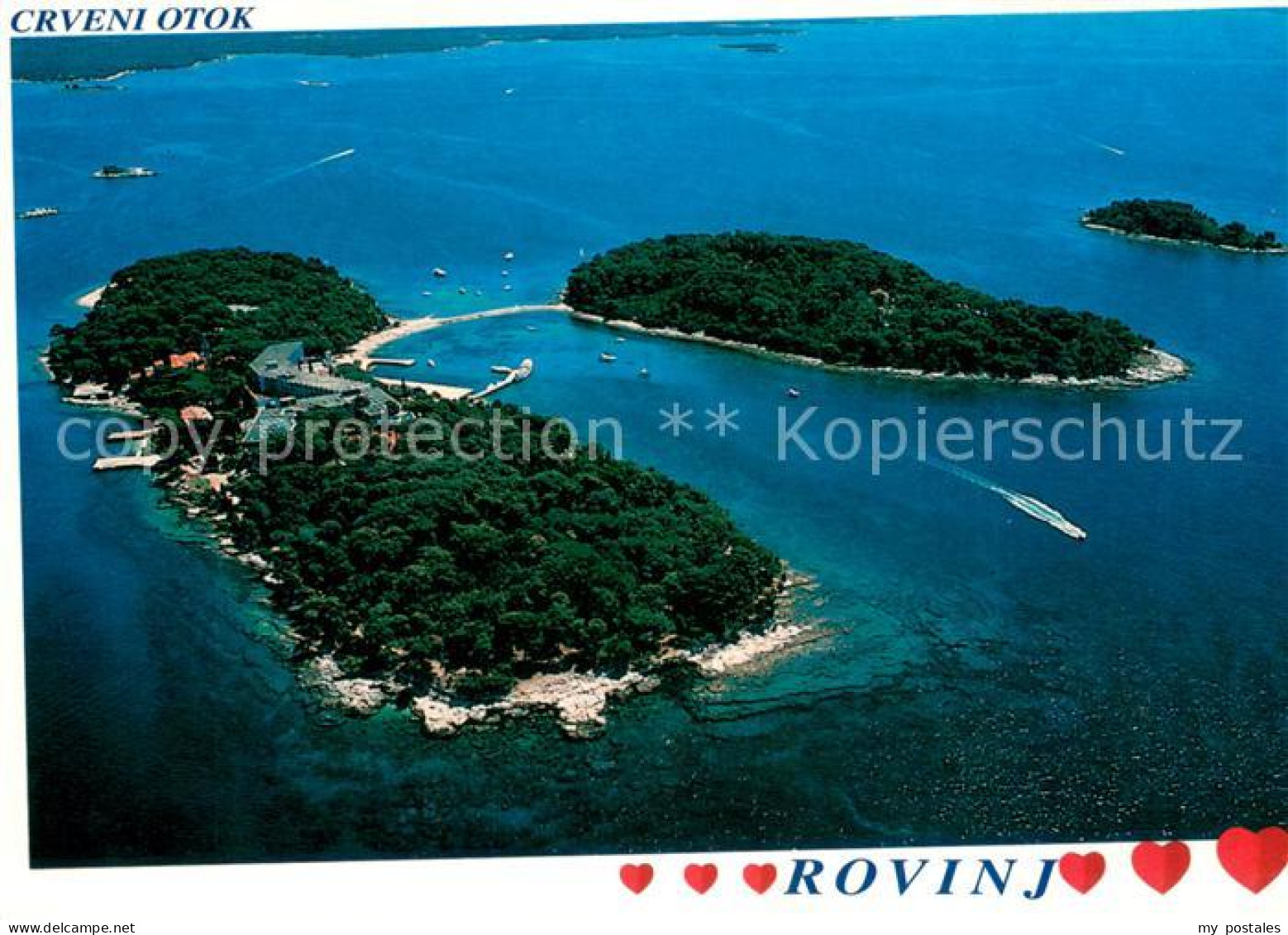 73655120 Rovinj Rovigno Istrien Crveni Otok Rote Insel Fliegeraufnahme  - Croatia