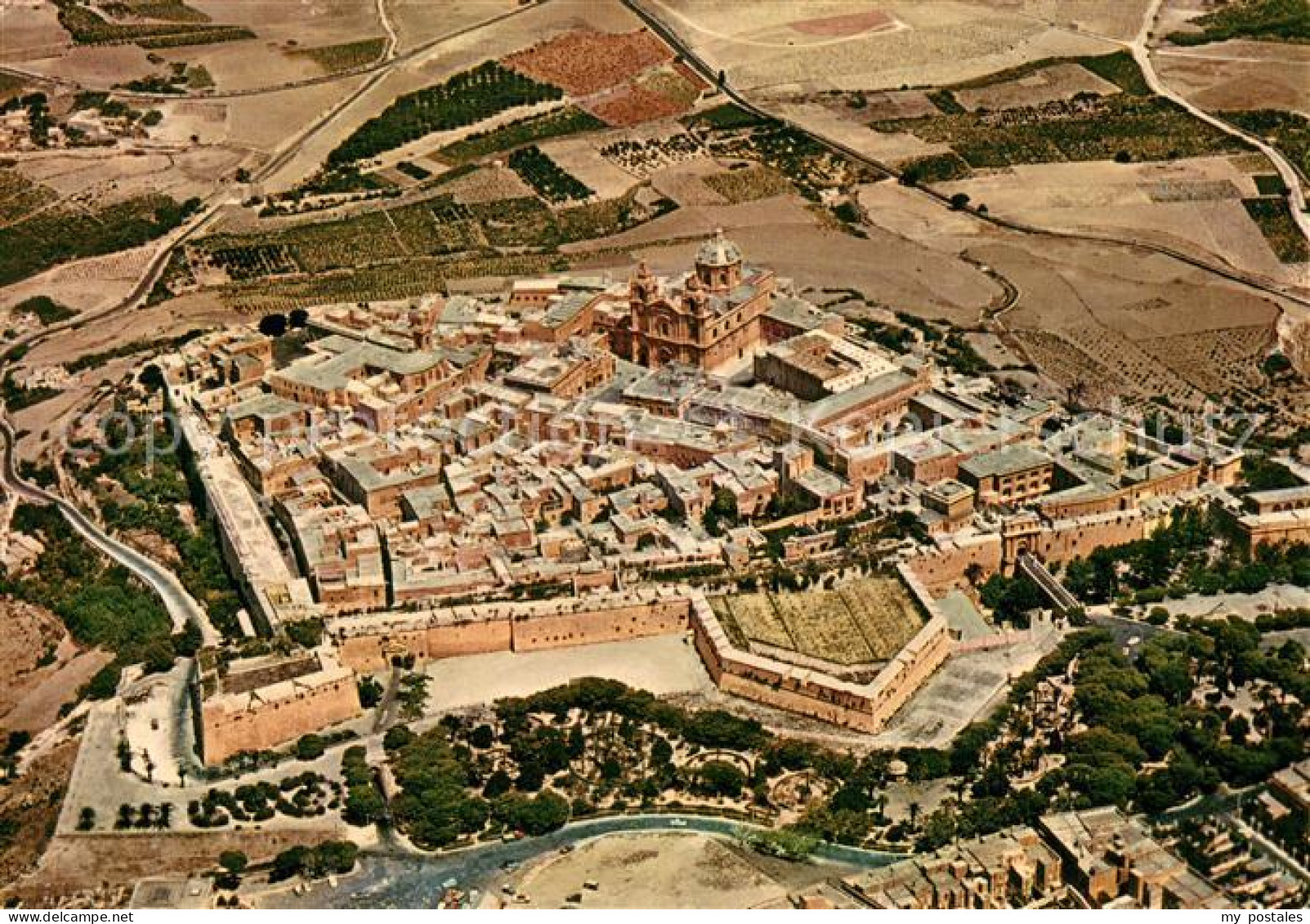 73655093 Mdina Malta Walled City Aerial View Mdina Malta - Malte