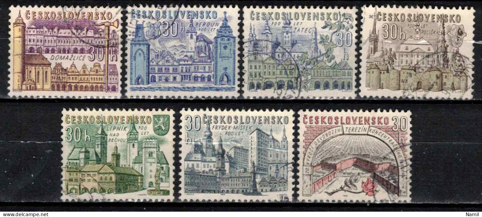 Tchécoslovaquie 1965 Mi 1508-14 (Yv 1374-80), Obliteré - Oblitérés