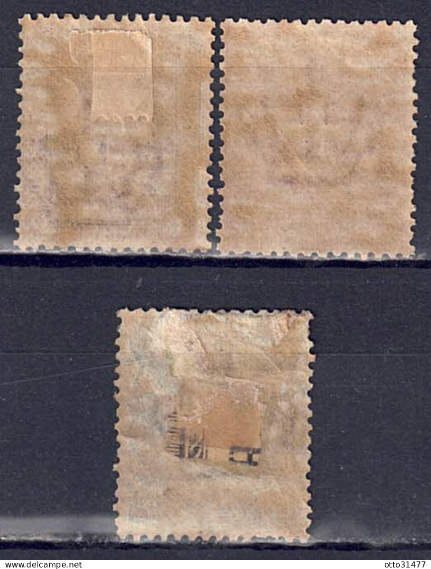 Italien 1896 - Wappen, Nr. 71 - 73, Gefalzt * / MH - Ongebruikt