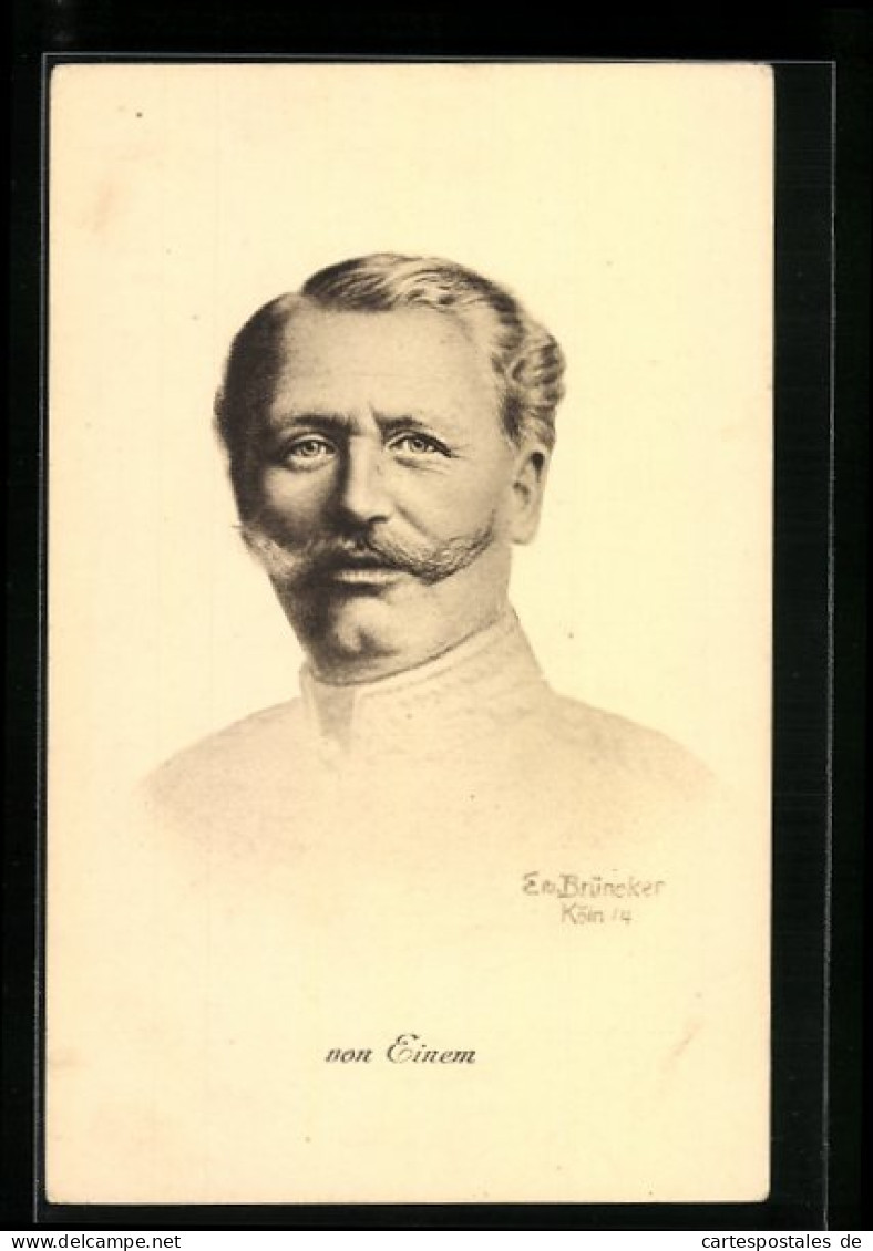 AK Heerführer Von Einem, Portrait  - Weltkrieg 1914-18