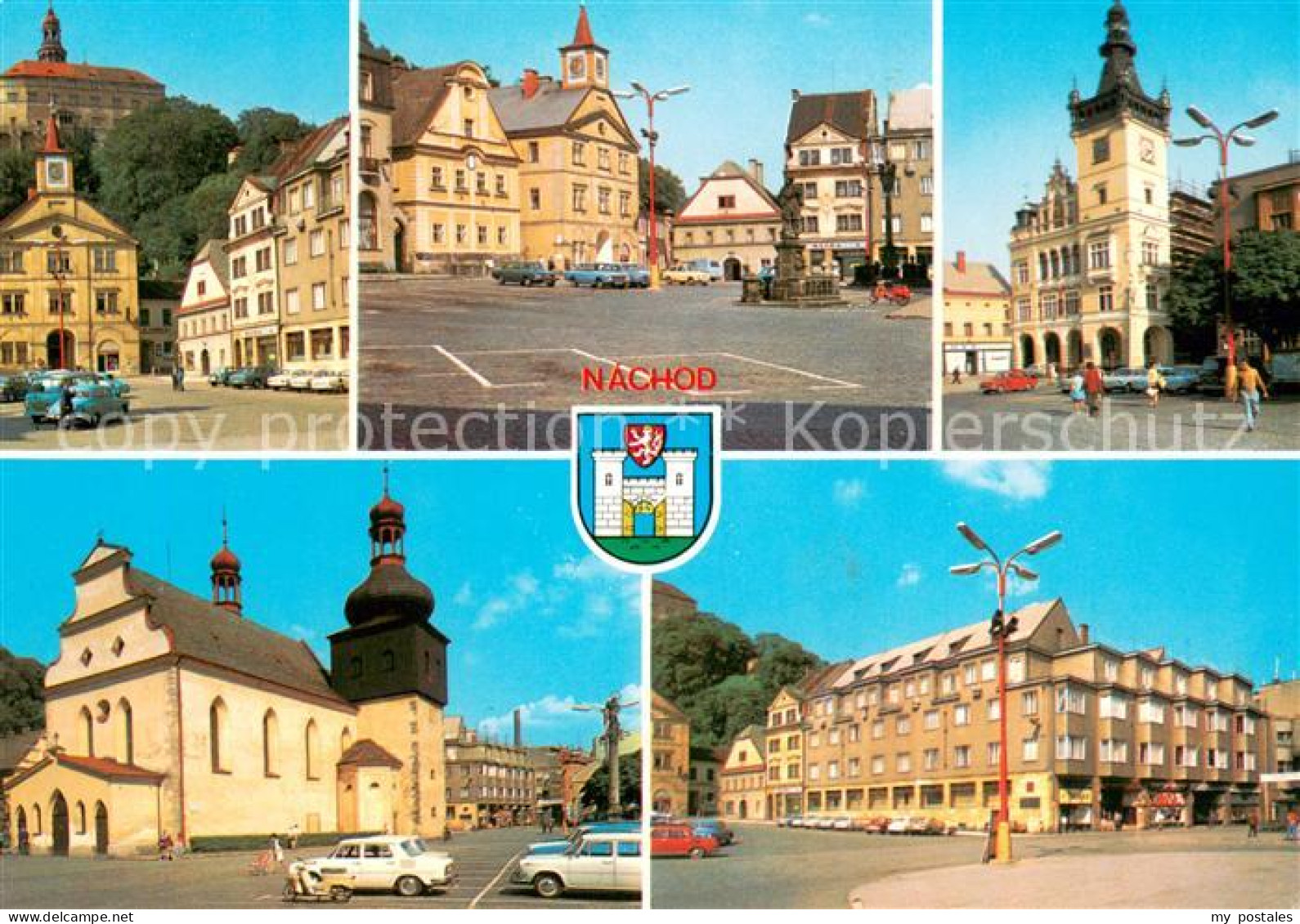 73654990 Nachod Tschechien Motive Innenstadt Platz Denkmal Kirche Nachod Tschech - Tsjechië