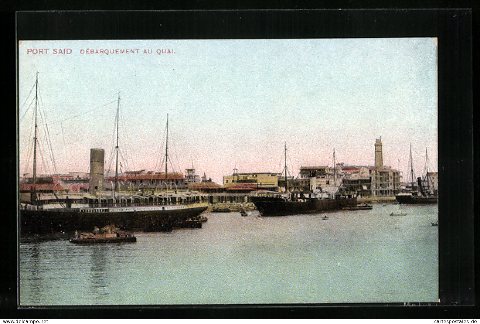 CPA Port Said, Debarquement Au Quai  - Sonstige & Ohne Zuordnung