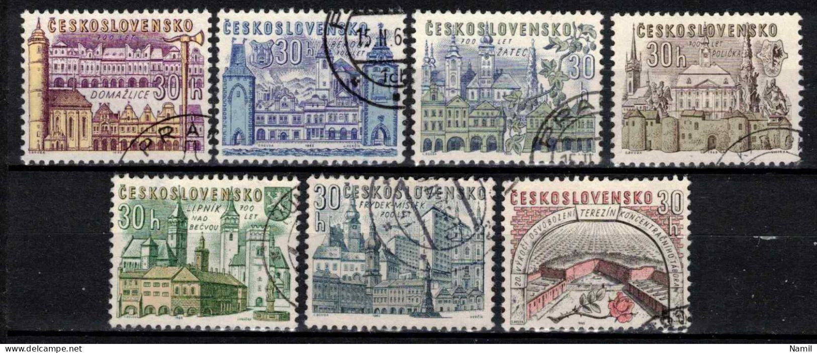 Tchécoslovaquie 1965 Mi 1508-14 (Yv 1374-80), Obliteré - Used Stamps