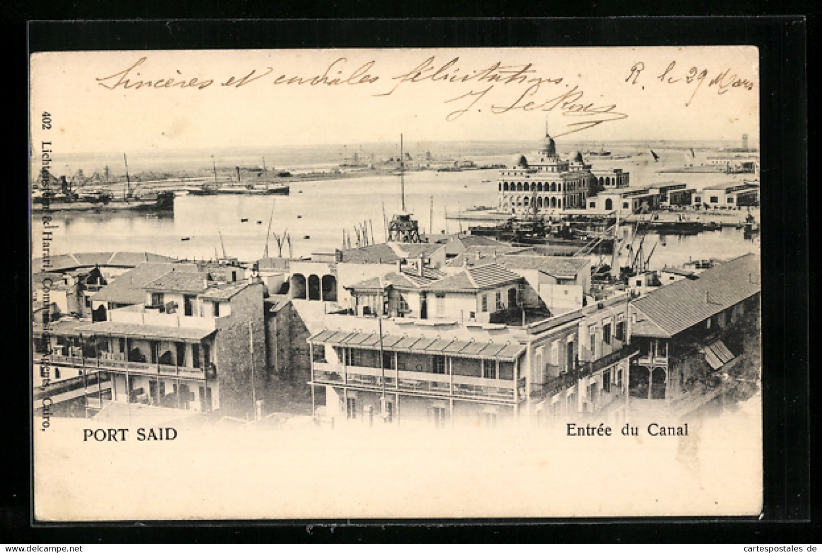 CPA Port Said, Entrée Du Canal  - Autres & Non Classés