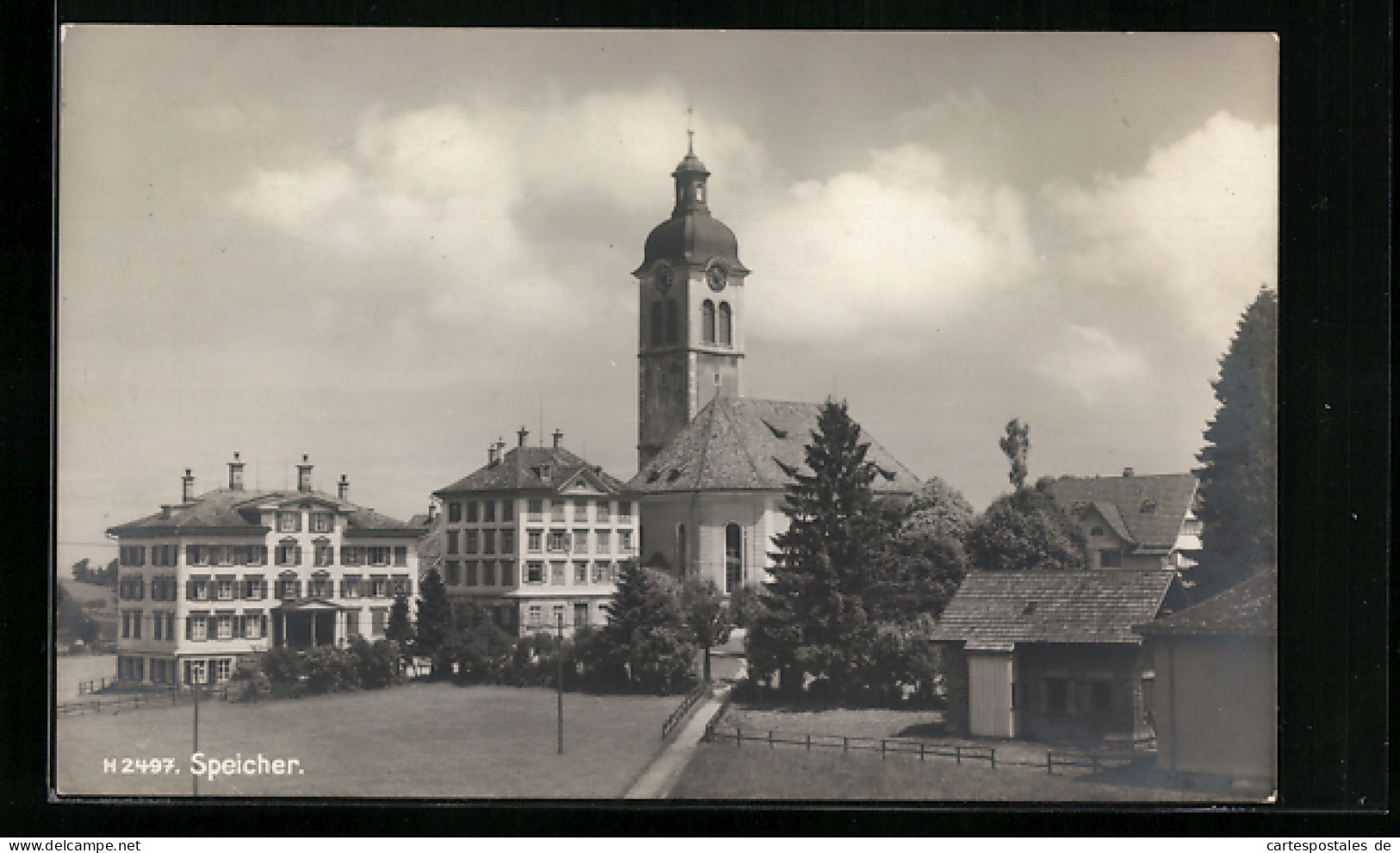 AK Speicher, Ortspartie Mit Kirche  - Speicher