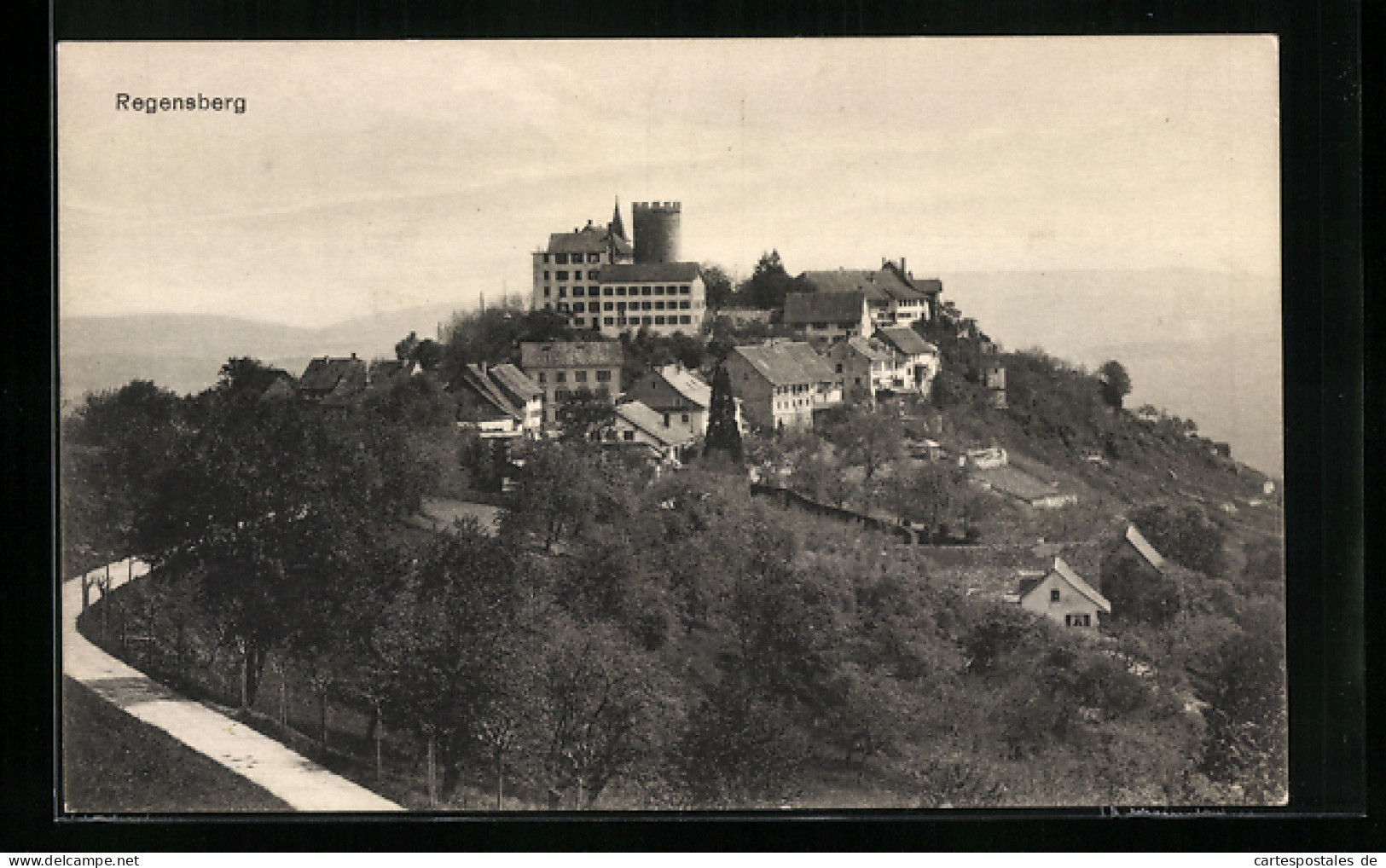 AK Regensberg, Ortsansicht Mit Schloss  - Sonstige & Ohne Zuordnung