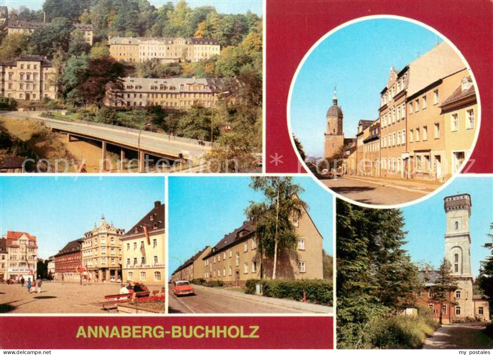 73654909 Annaberg-Buchholz Erzgebirge Stadtansicht St Annenkirche Markt Friedric - Annaberg-Buchholz