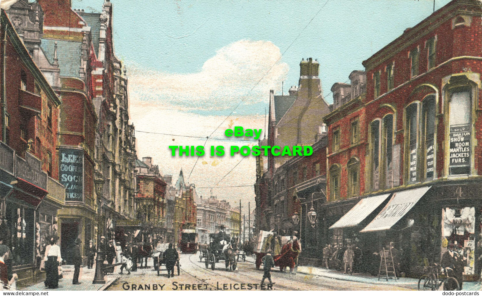 R568747 Granby Street. Leicester. J. W. 1905 - World