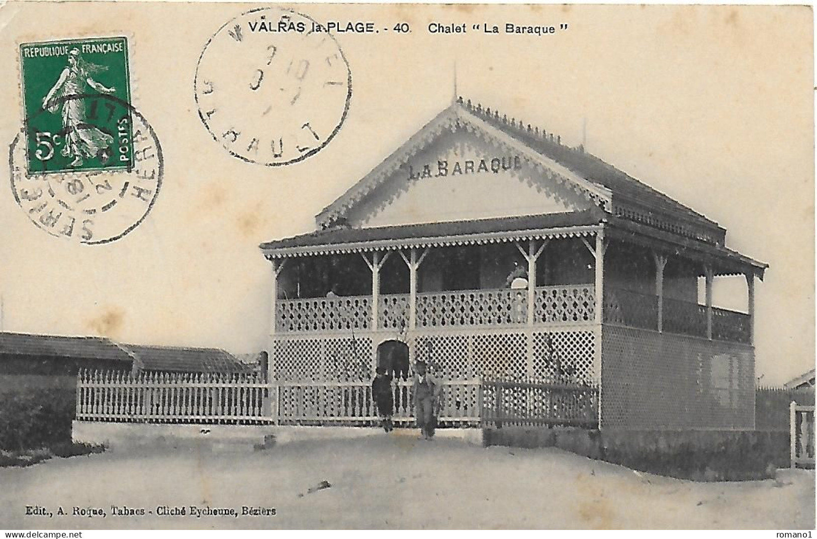 34)  VALRAS  La PLAGE  - Chalet  " La Baraque  " - Autres & Non Classés