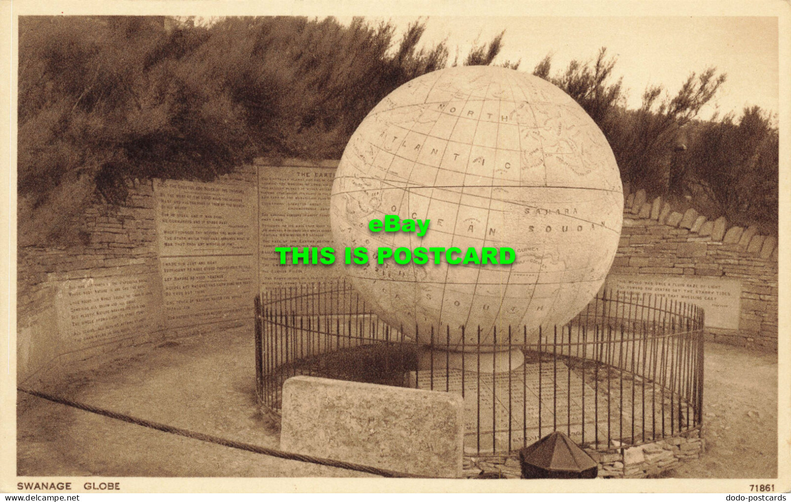 R569110 Swanage Globe. 71861. Photochrom - World