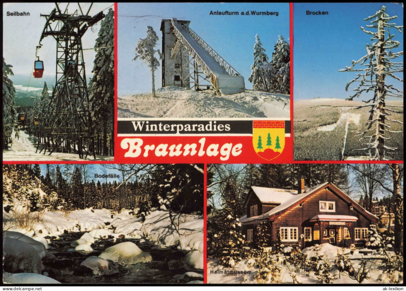 Ansichtskarte Braunlage Winteransichten, Sprungschanze 1985 - Braunlage