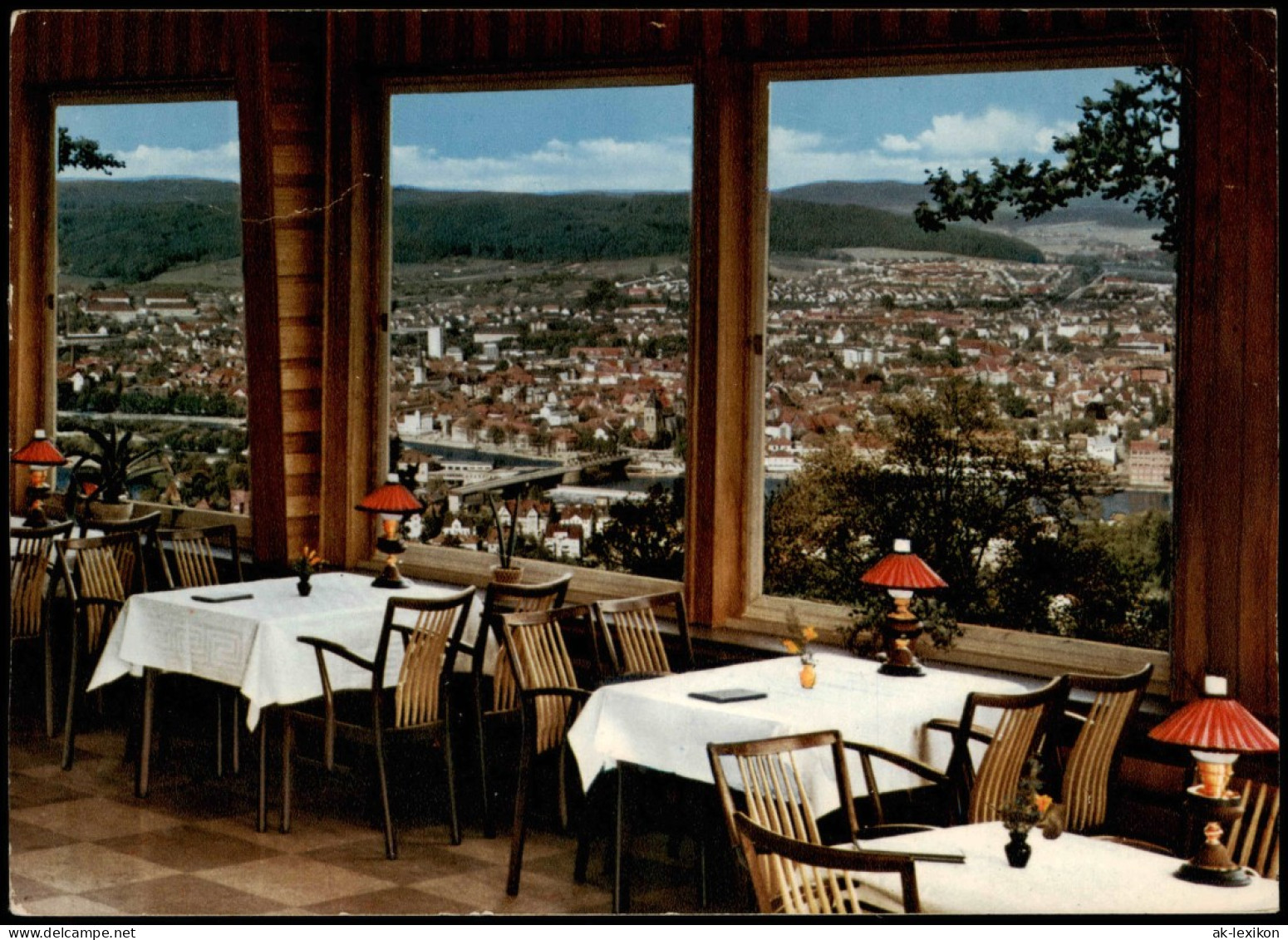 Ansichtskarte Hameln Café Restaurant Klütturm Mit Ausblick 1969 - Hameln (Pyrmont)