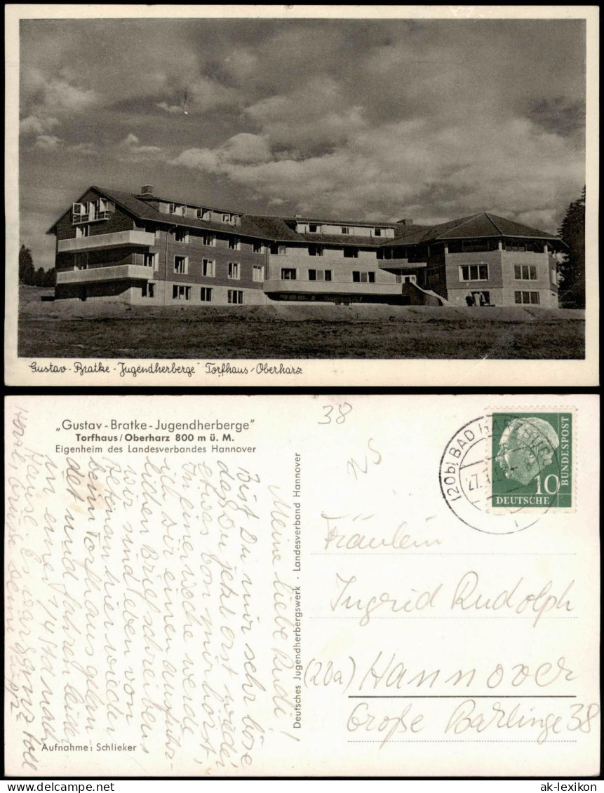 Torfhaus (Harz)-Altenau Gustav Bratke Jugendherberge Oberharz 1958 - Altenau