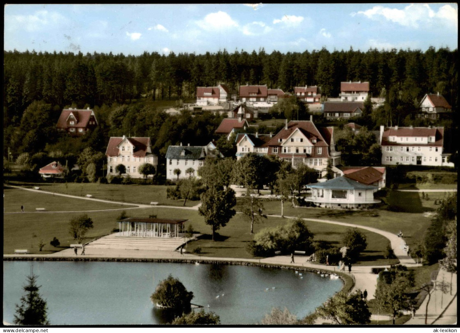 Ansichtskarte Hahnenklee-Bockswiese-Goslar Am Kurteich - Colorfoto AK 1968 - Goslar