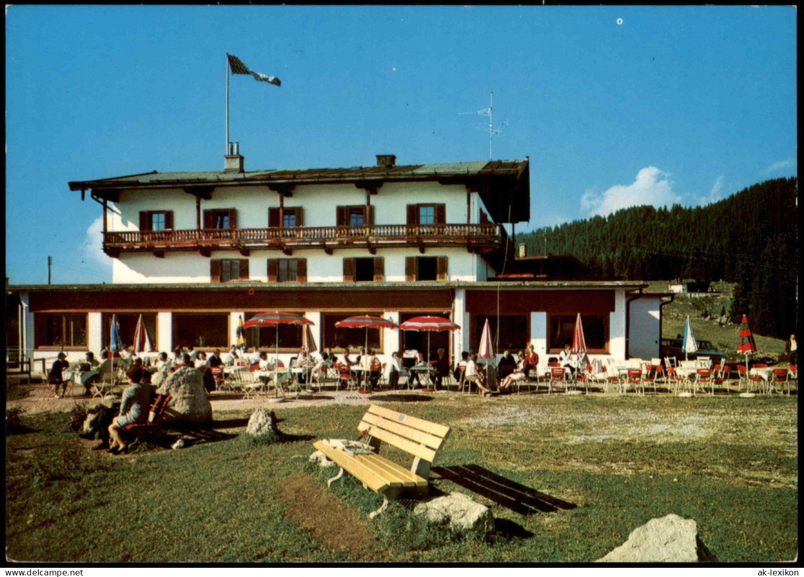 Ansichtskarte Reit Im Winkl Berggasthof WINKLMOOSALM - Rückseite 1982 - Reit Im Winkl