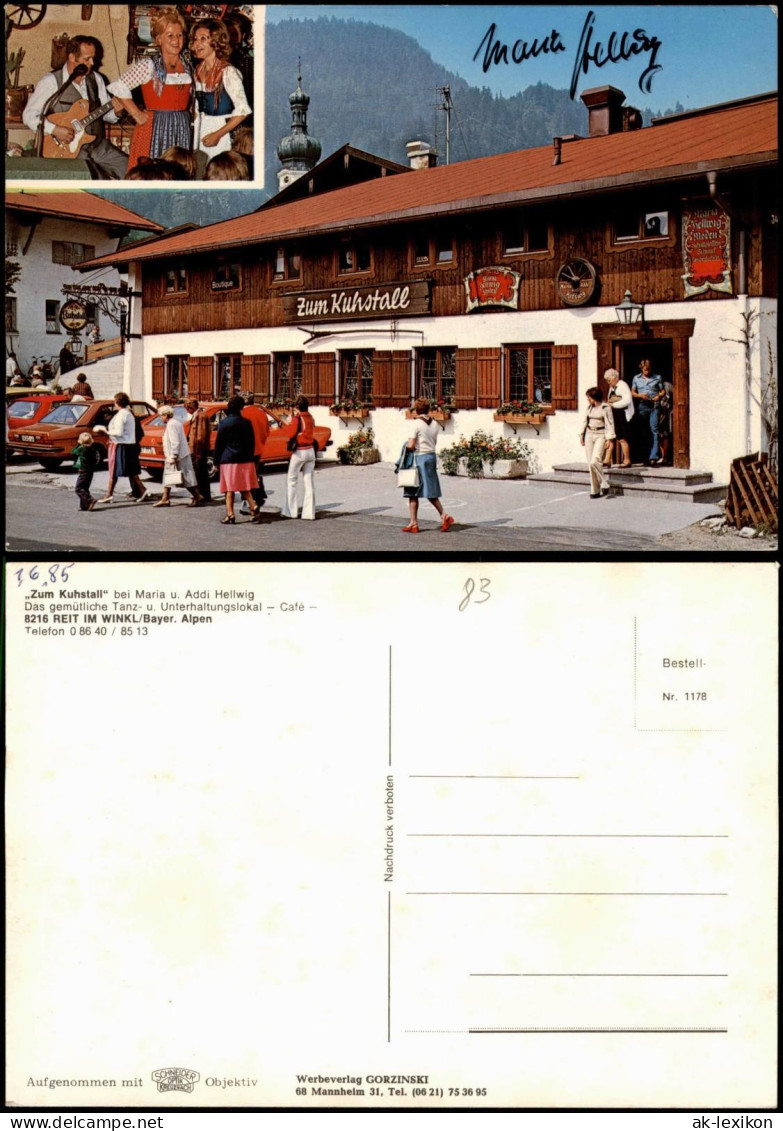 Ansichtskarte Reit Im Winkl Zum Kuhstall 2 Bild Singende Wirtin 1979 - Reit Im Winkl