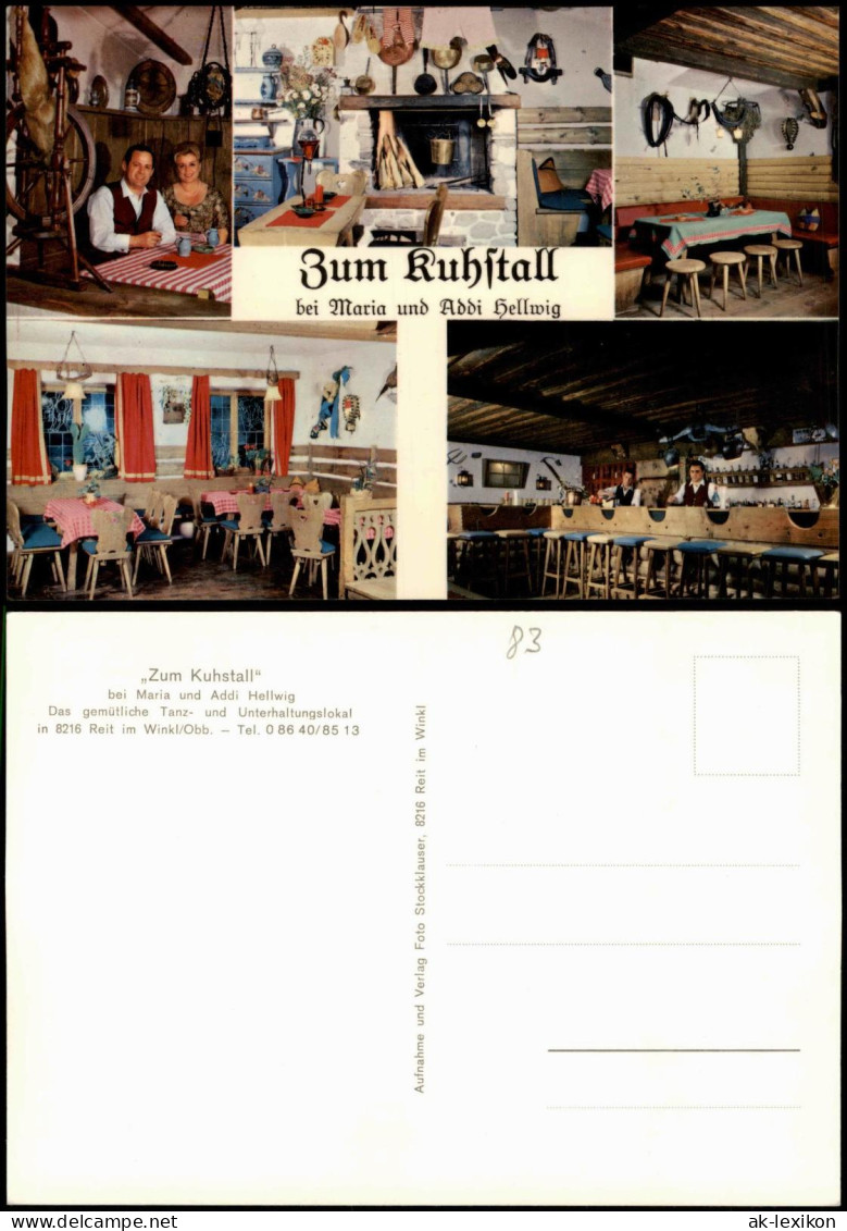Ansichtskarte Reit Im Winkl ,,Zum Kuhstall" Maria Und Addi Innenansichten 1981 - Reit Im Winkl