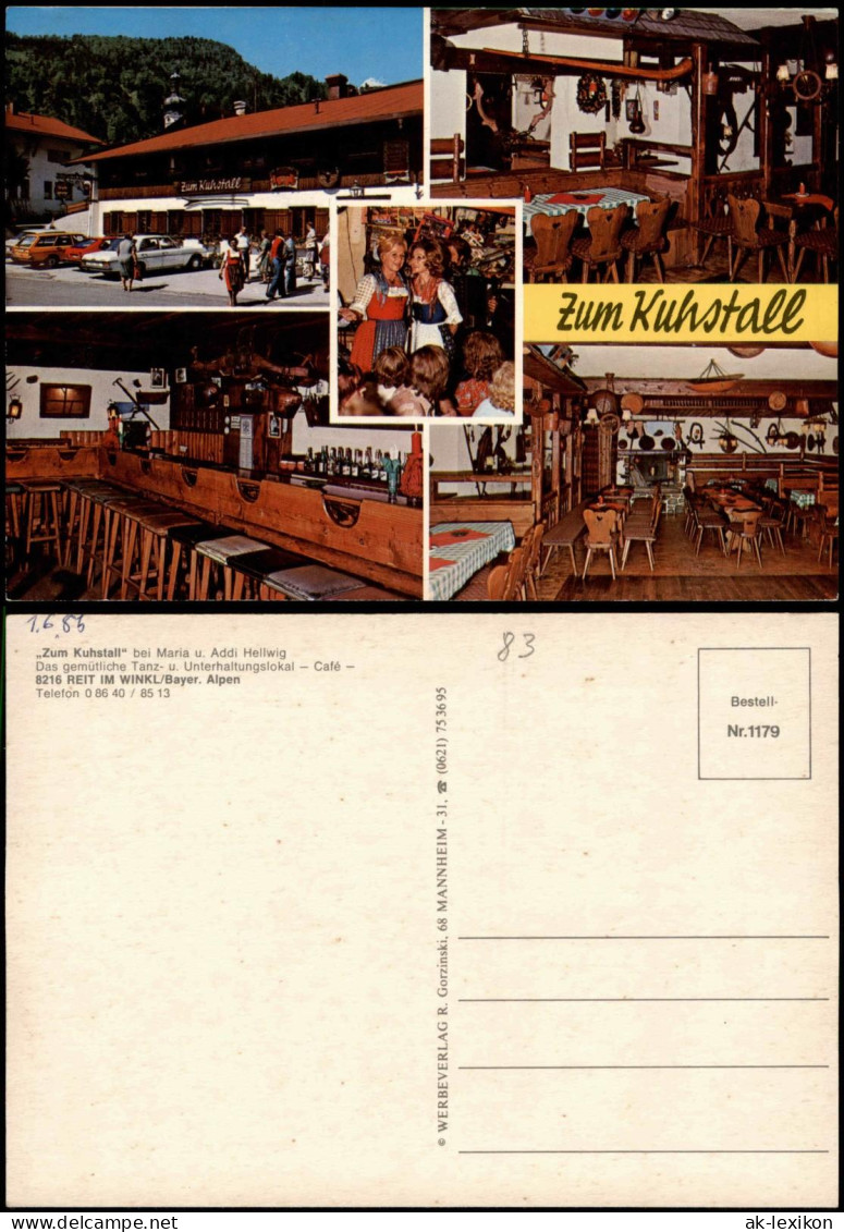 Ansichtskarte Reit Im Winkl ,,Zum Kuhstall" Bei Maria Mit Innenansichten 1982 - Reit Im Winkl