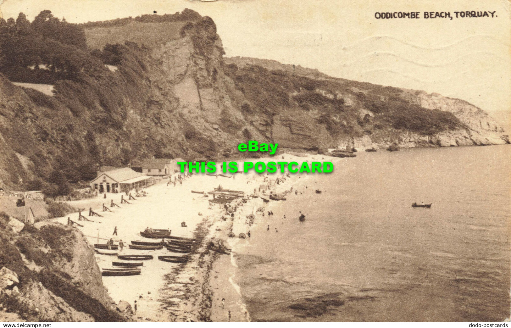 R569113 Oddicombe Beach. Torquay. P. Coves Library. 1925 - World