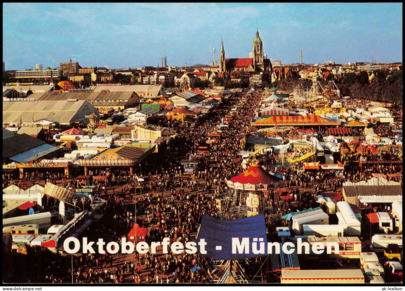Ansichtskarte München Oktoberfest Panorama Gesamtansicht 1980 - München