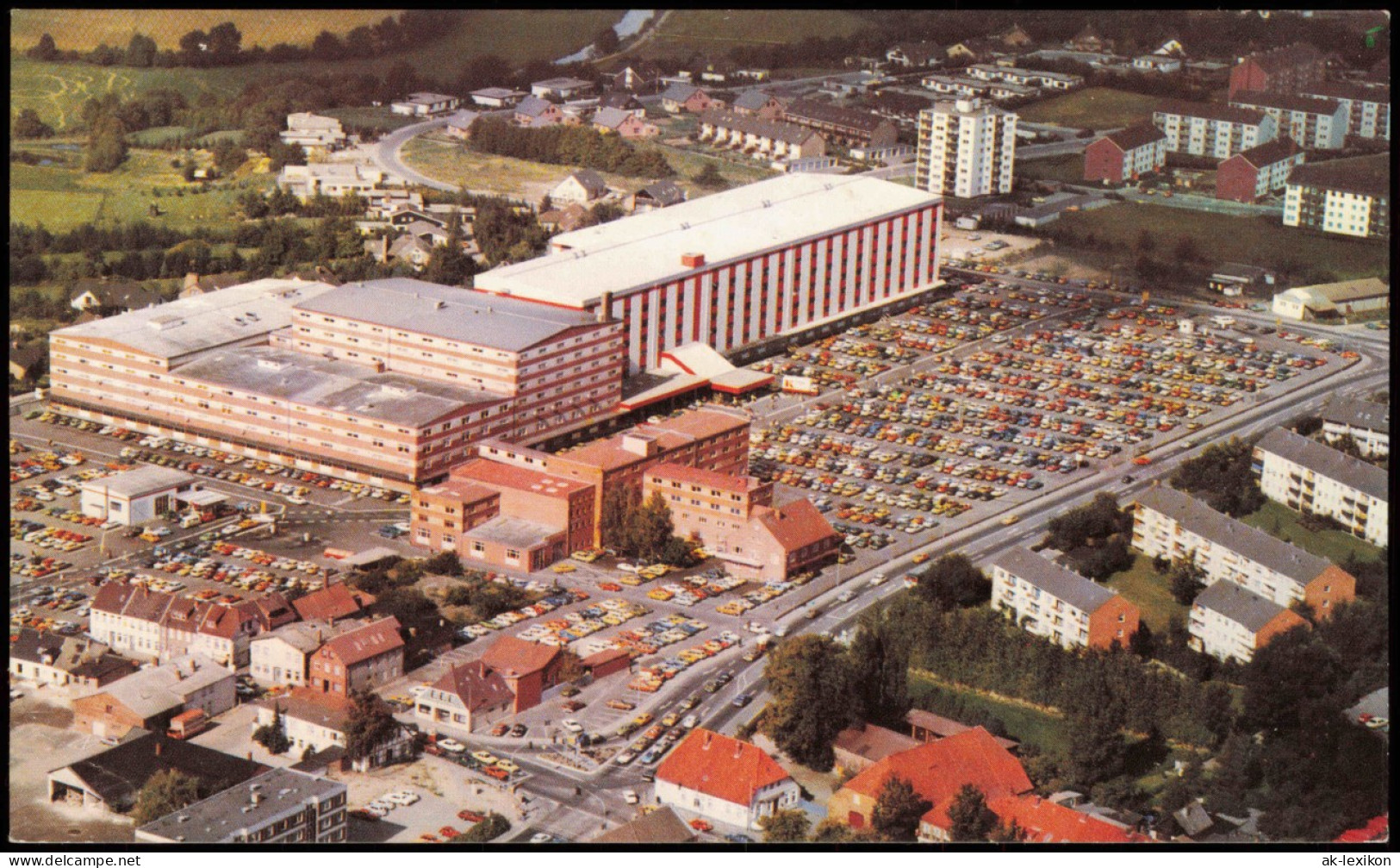 Ansichtskarte Bad Segeberg Luftaufnahme MÖBEL KRAFT Einrichtungshaus 1980 - Autres & Non Classés