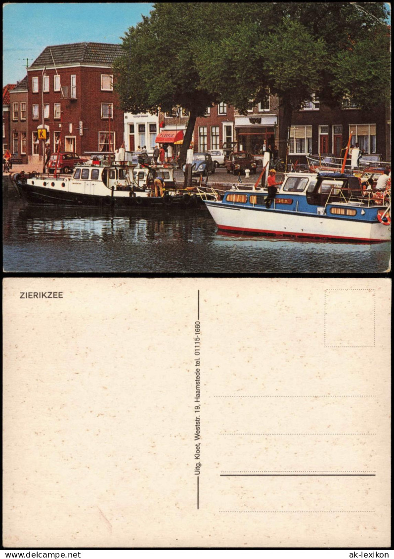 Postkaart Zierikzee Ortsansicht, Kleine Schiffe, Anlegestelle 1970 - Otros & Sin Clasificación