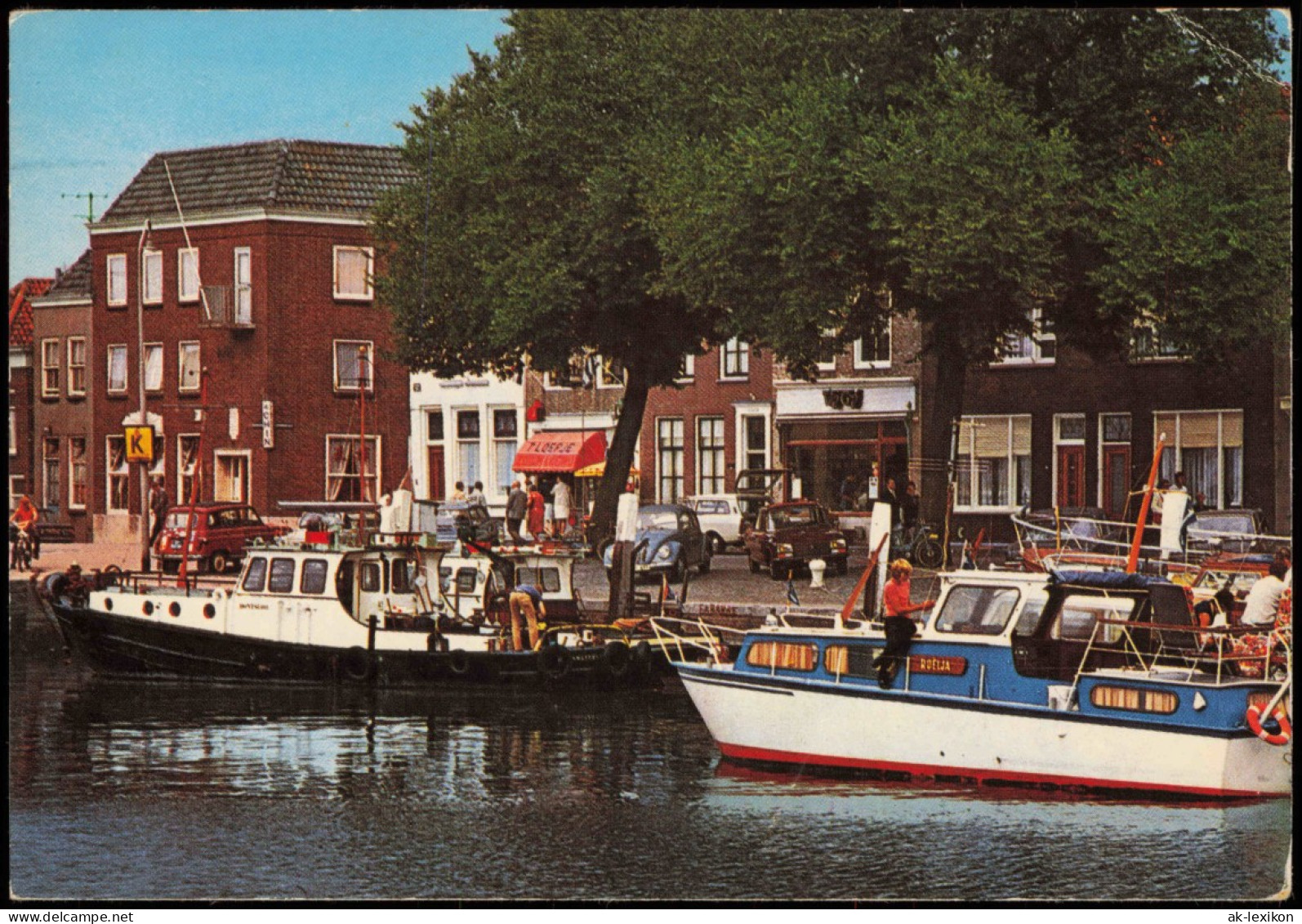Postkaart Zierikzee Ortsansicht, Kleine Schiffe, Anlegestelle 1970 - Sonstige & Ohne Zuordnung