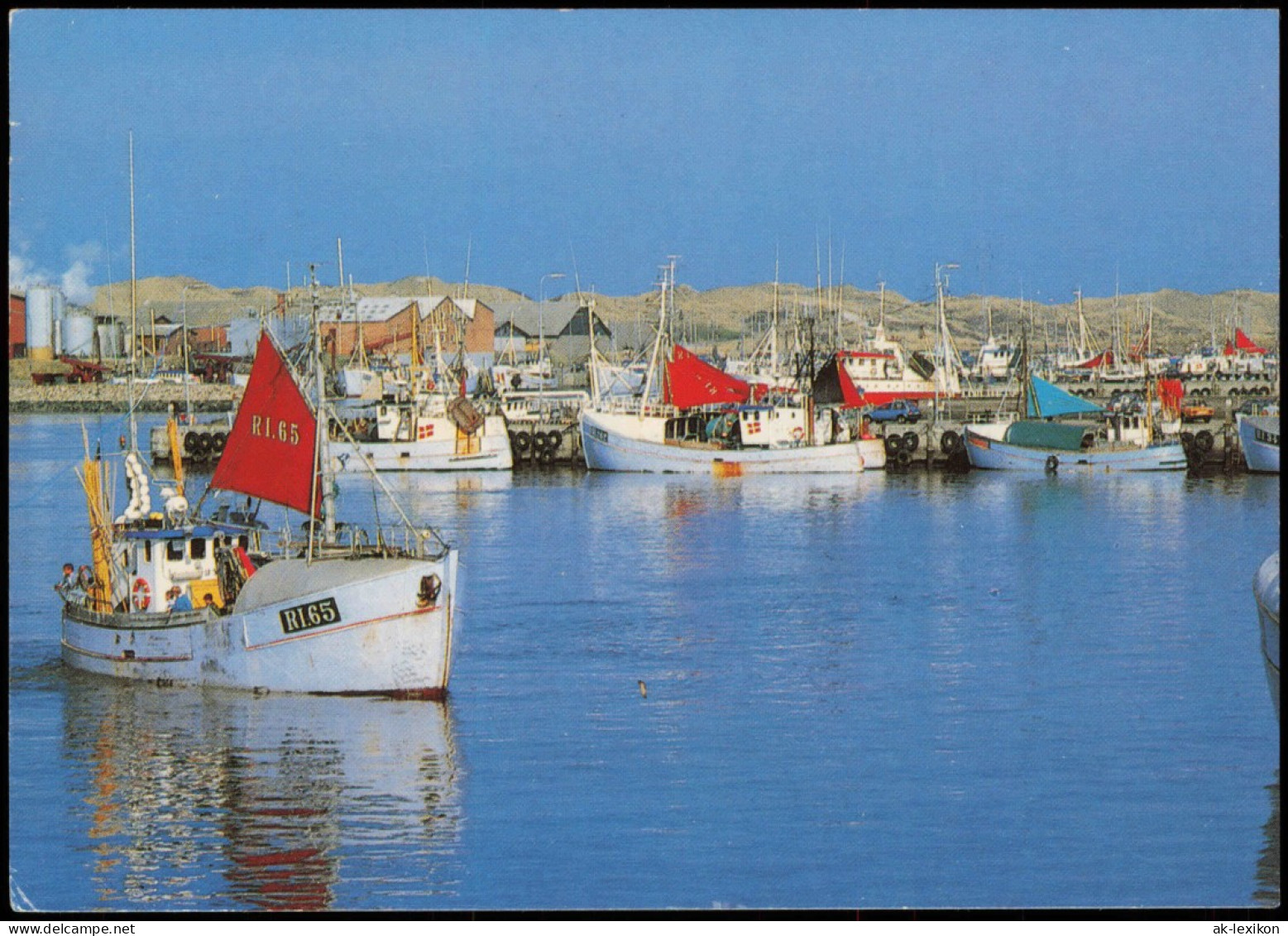 Postcard .Dänemark - Hvide Sande Fiskerihavn HVIDE SANDE 1989 - Danemark