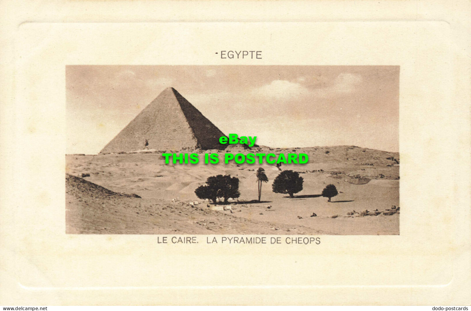 R568484 Egypte. Le Caire. La Pyramide De Cheops. No. 5. L. And H. Cairo Postcard - World