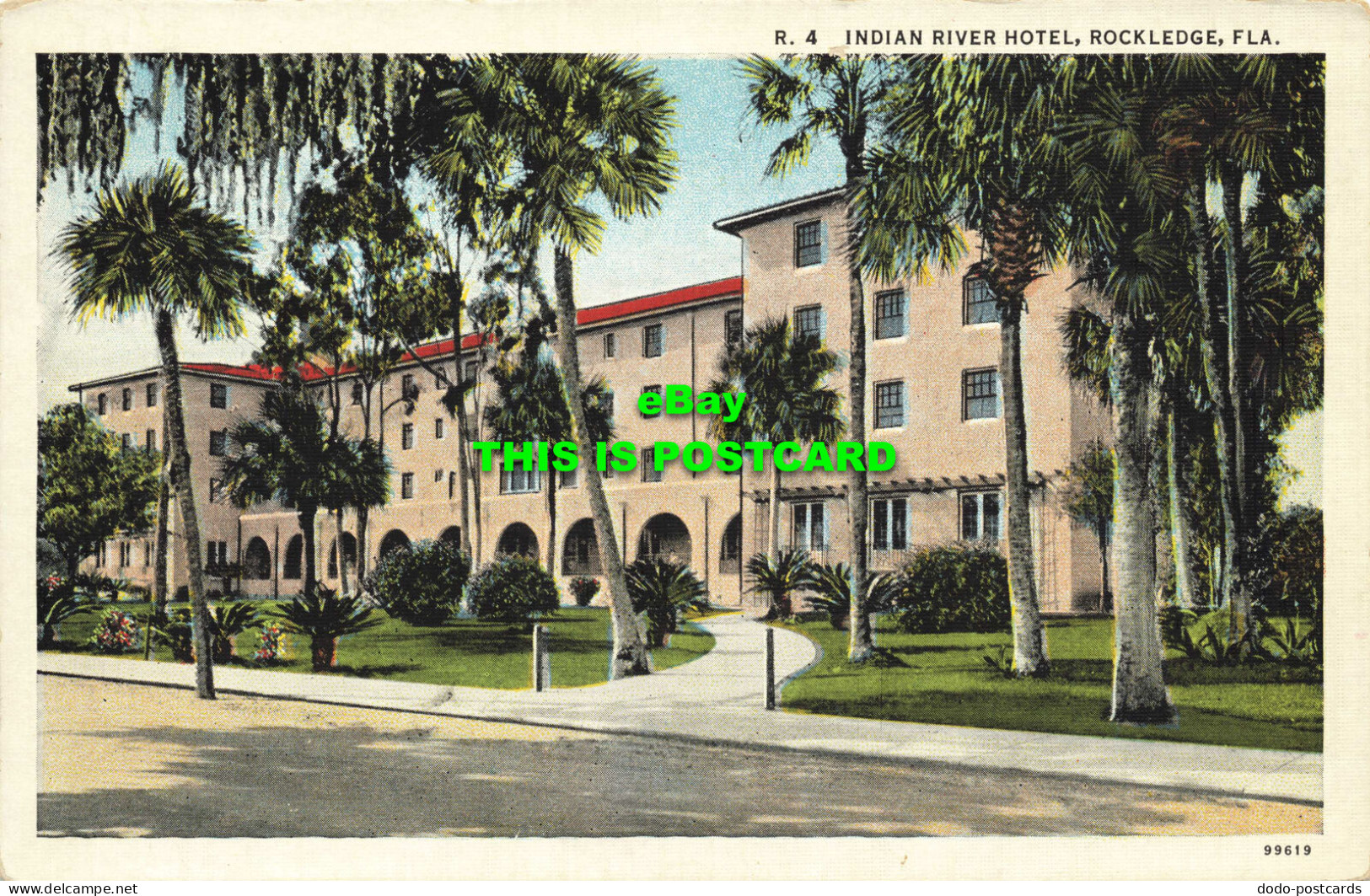 R568757 R. 4. Indian River Hotel. Rockledge. Fla. 99619. Florida Post Card. C. T - World