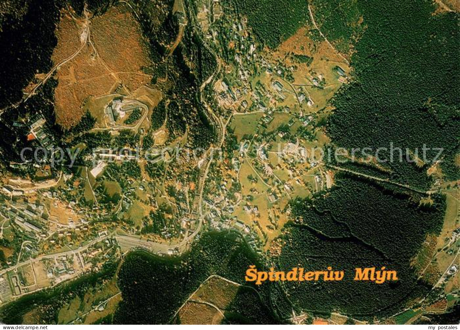 73654825 Spindleruv Mlyn Spindlermuehle Fliegeraufnahme Spindleruv Mlyn - Tsjechië