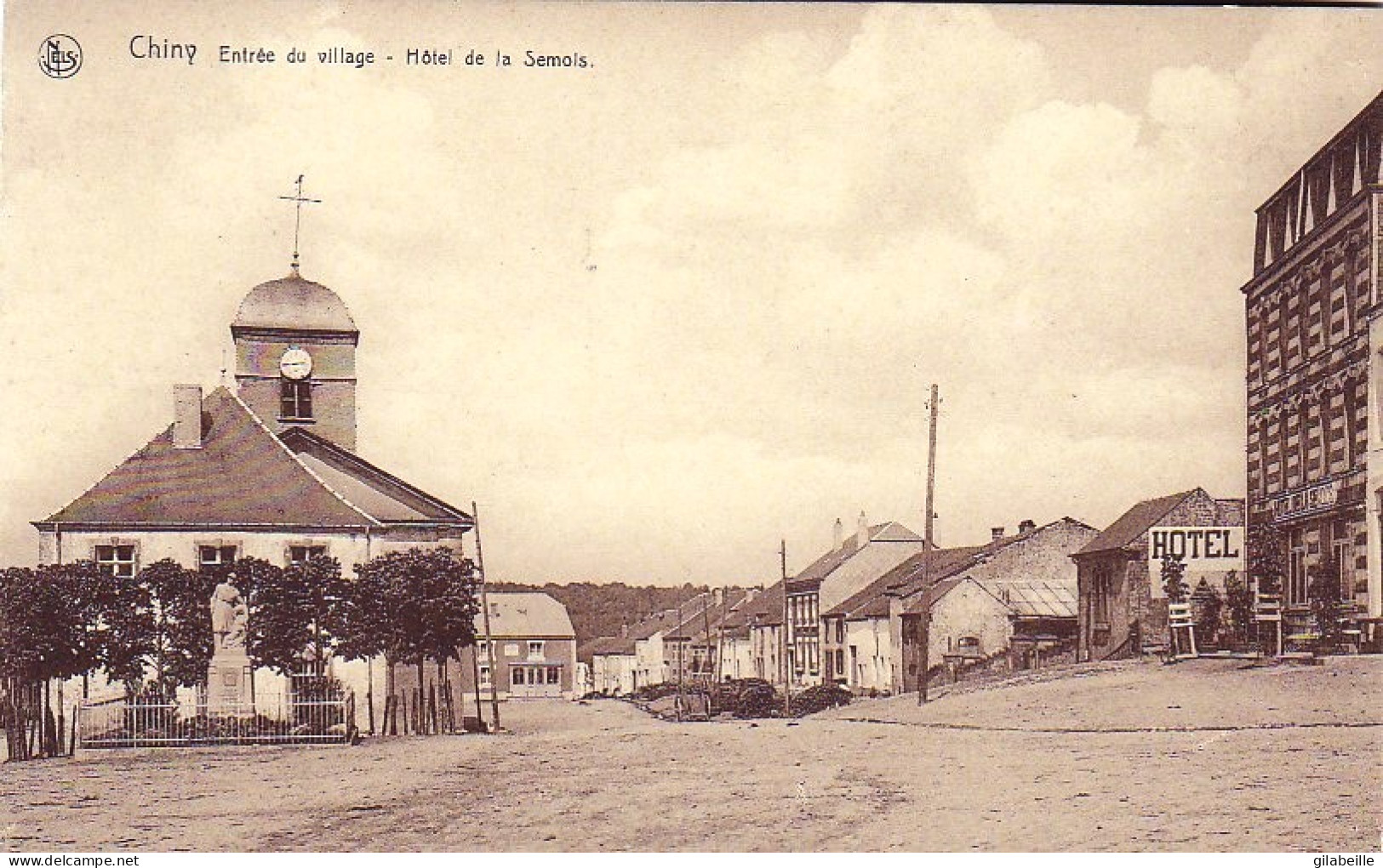 CHINY -  Entrée Du Village - Hotel De La Semois - Chiny