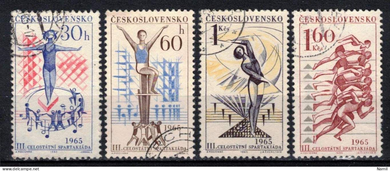 Tchécoslovaquie 1965 Mi 1538-41 (Yv 1404-7), Obliteré - Used Stamps