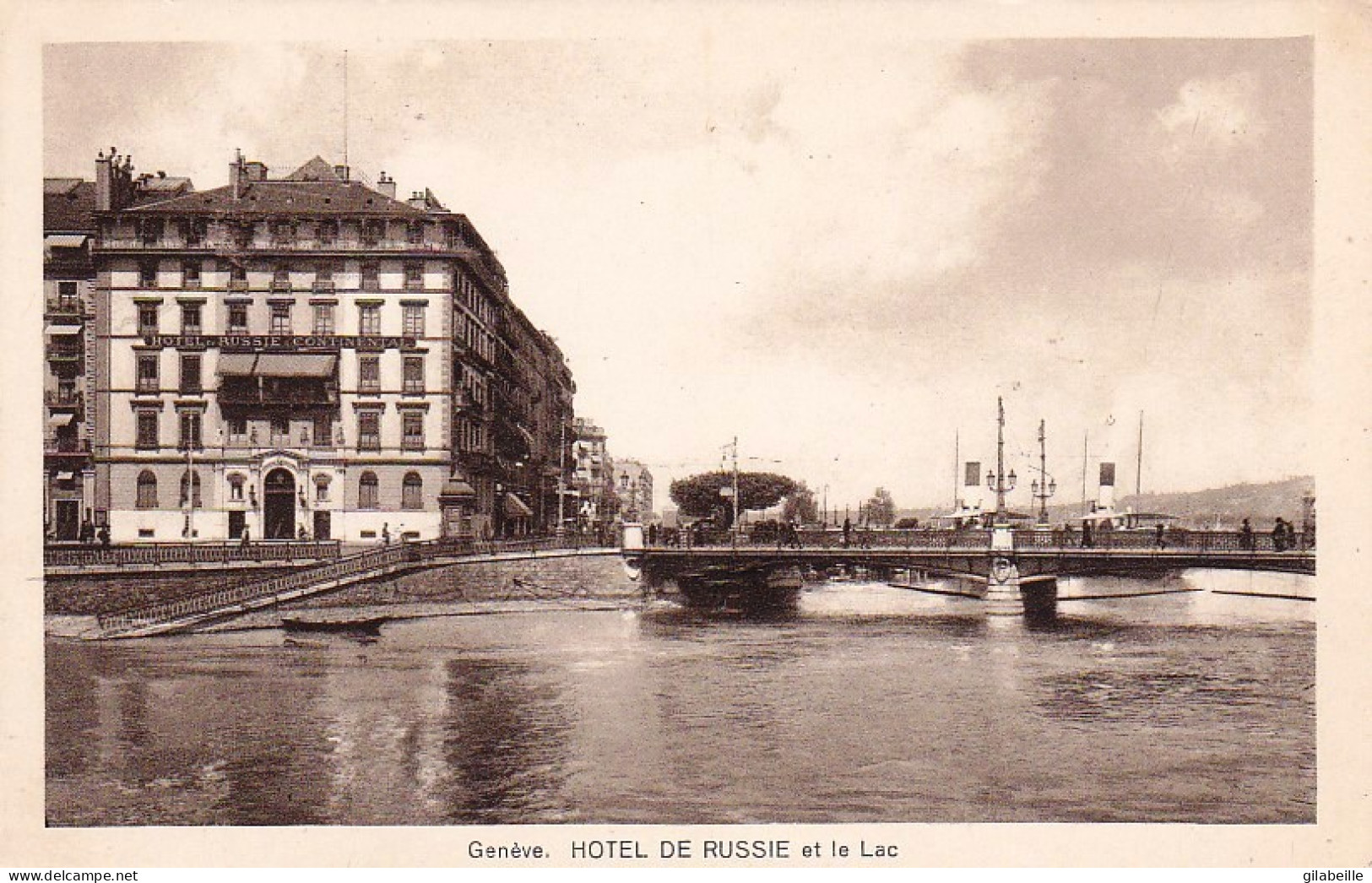 GENEVE - Hotel De Russie Et Le Lac - Autres & Non Classés