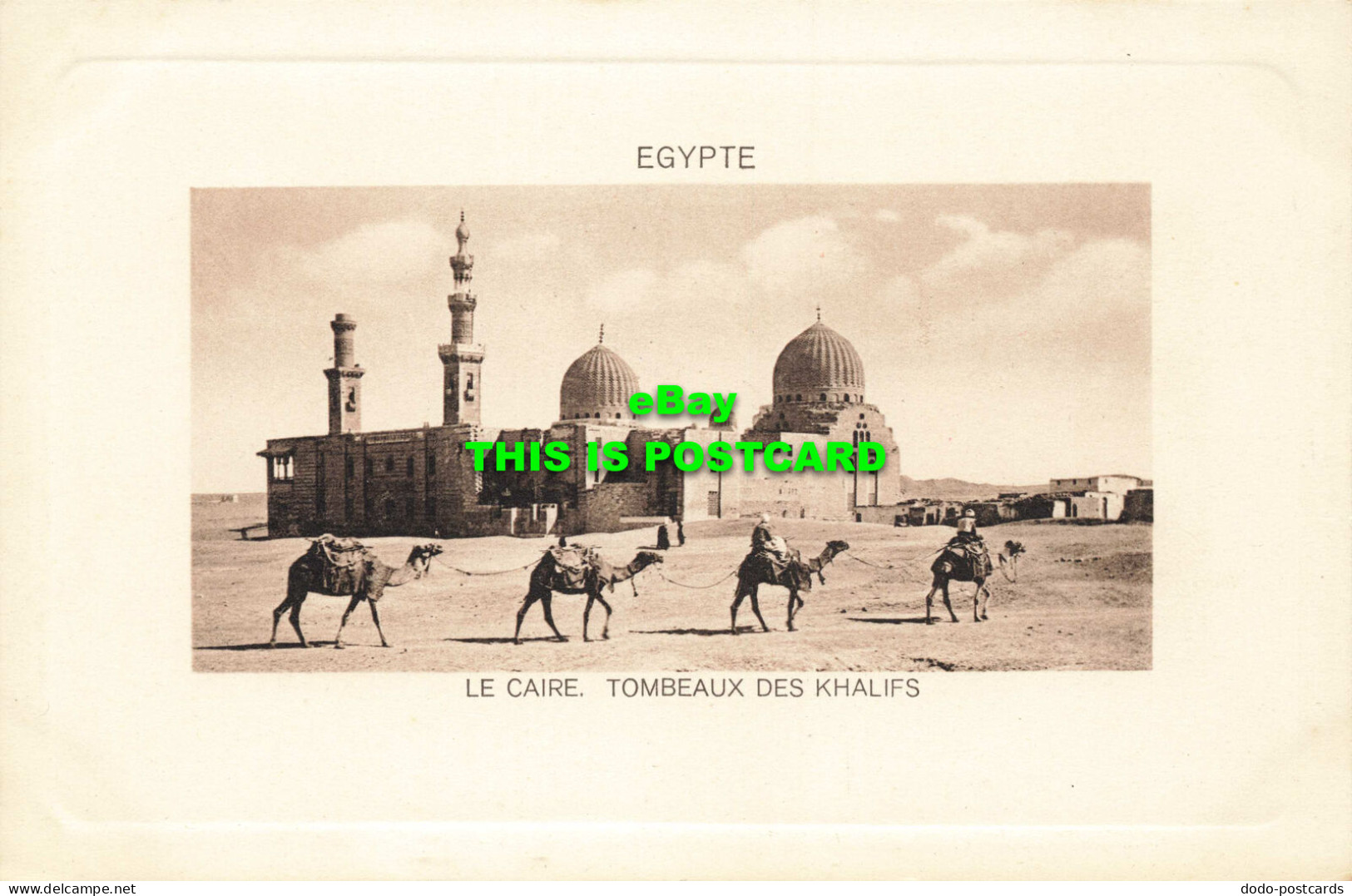 R568503 Egypte. Le Caire. Tombeaux Des Khalifs. No. 3. L And H. Cairo Postcard T - Mundo