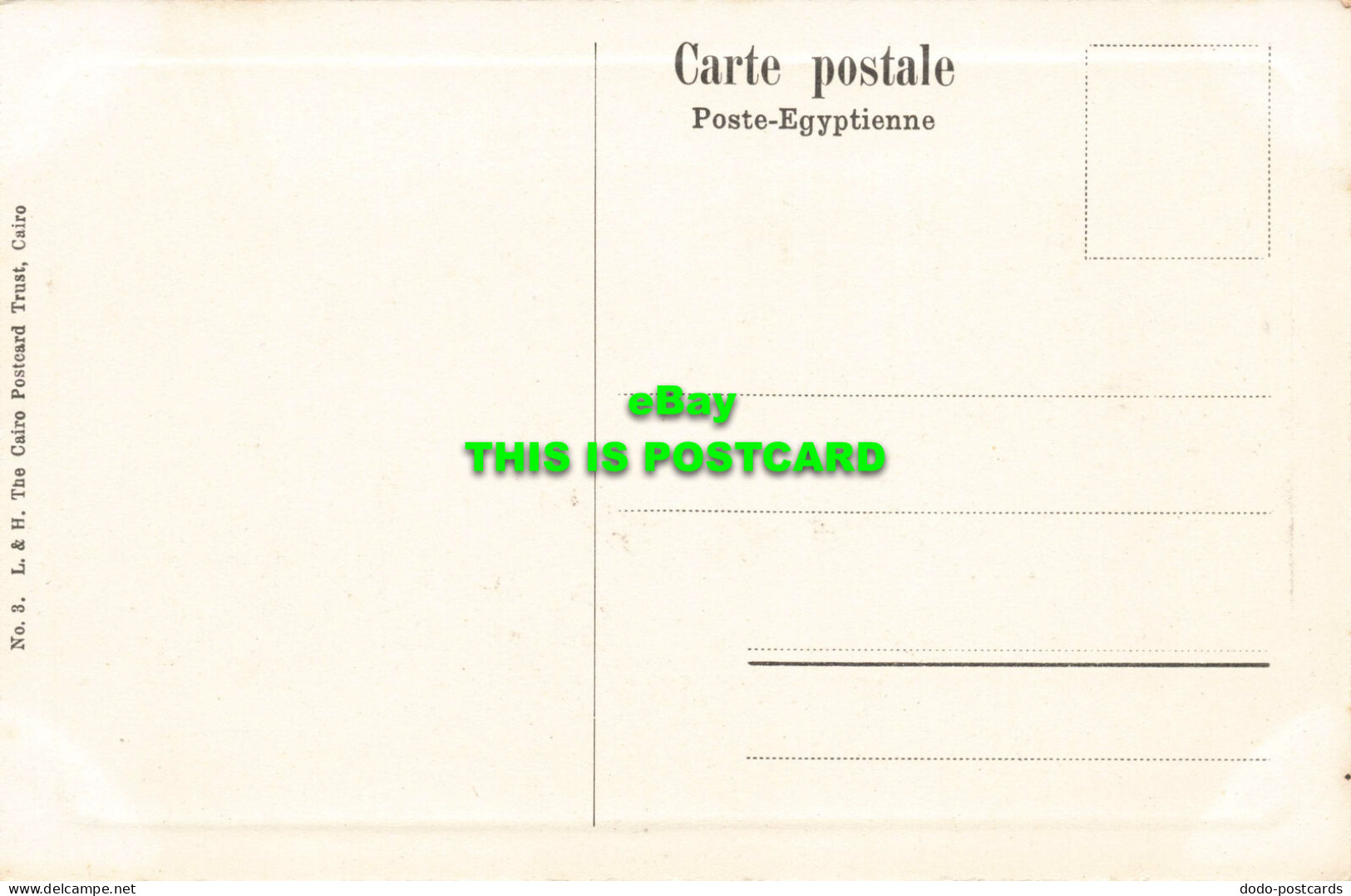 R568503 Egypte. Le Caire. Tombeaux Des Khalifs. No. 3. L And H. Cairo Postcard T - Mundo