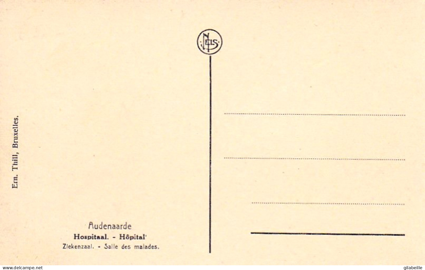 AUDENARDE - OUDENAARDE - Hopital -  Salle Des Malades  - Hospital - Ziekenzaal - Oudenaarde