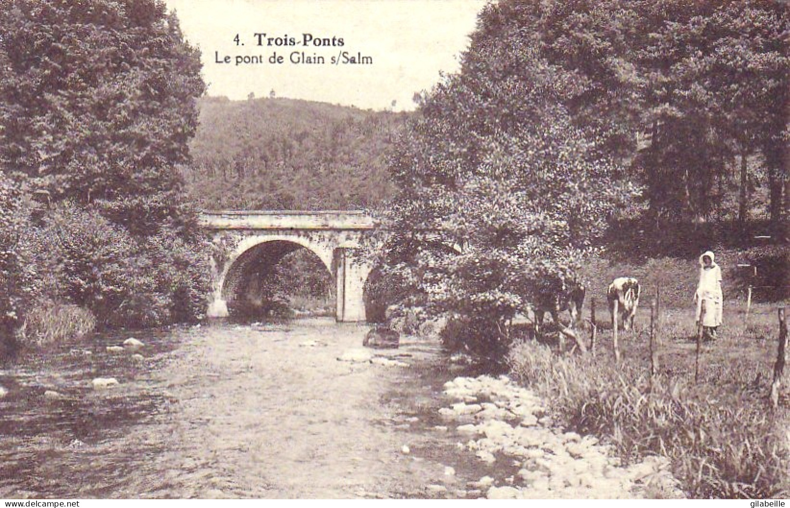 Liege - TROIS PONTS - Le Pont De Glain Sur Salm - Trois-Ponts