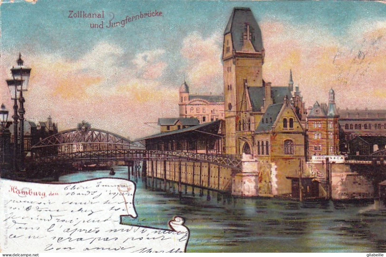 Hamburg - Zollkanal Und Jungfernbrucke - Other & Unclassified