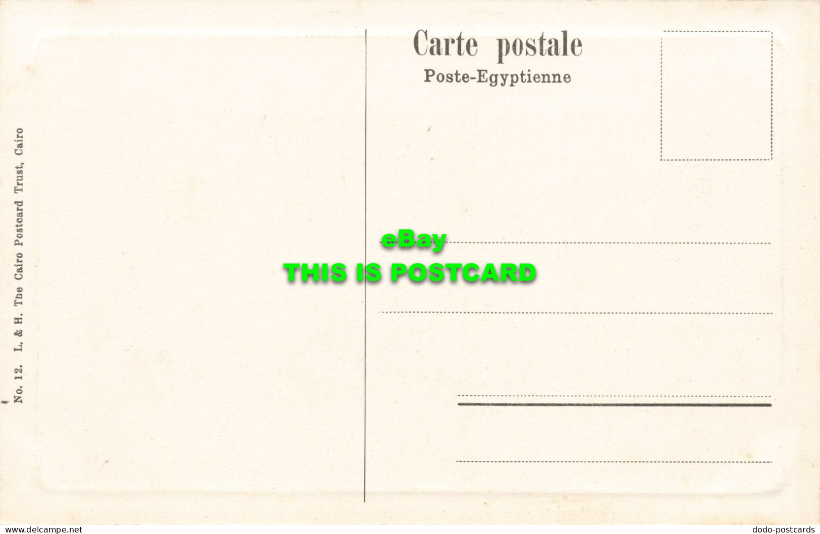 R568510 Egypte. Le Caire. Funerail Arabe. No. 12. L. And H. Cairo Postcard Trust - Mundo